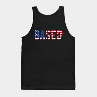 Based Meme American Flag for Men & Women Tank Top